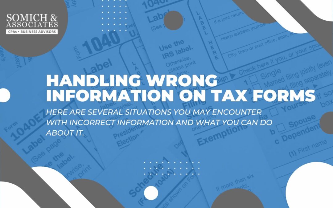 Handling Wrong Information on Tax Forms